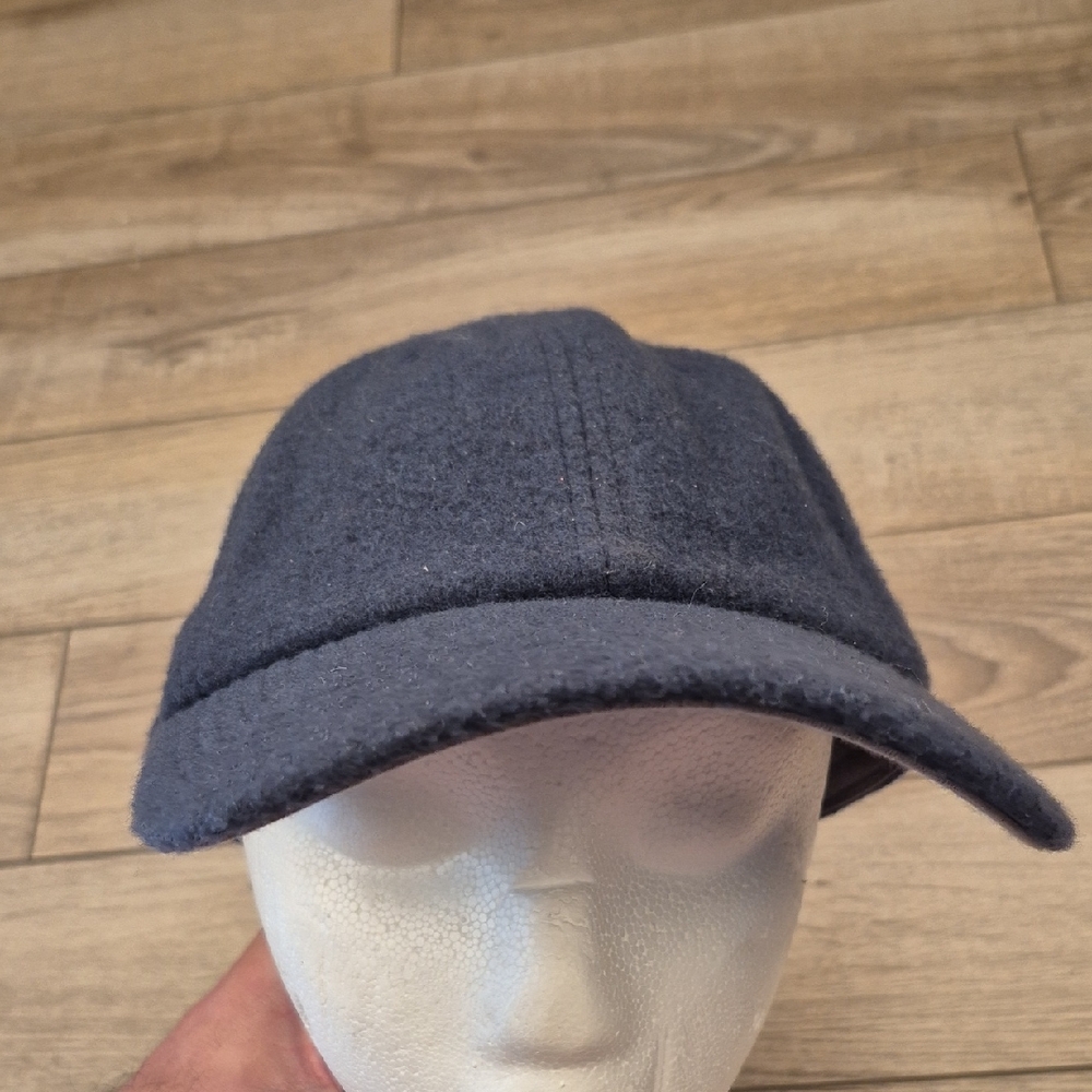 ALLBIRDS Grey‎ Blue Weave Wool Nylon Blend Baseball Running Cap Strap Back